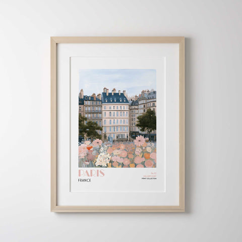 European cityscape soft tones artwork