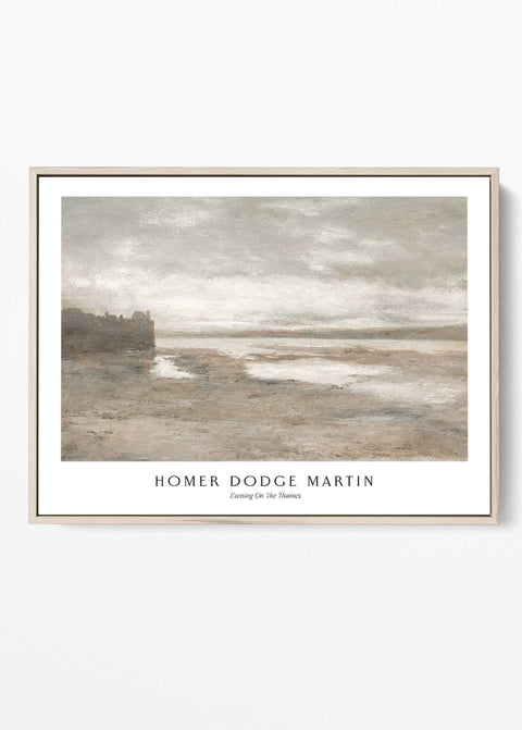 Evening coastal landscape print