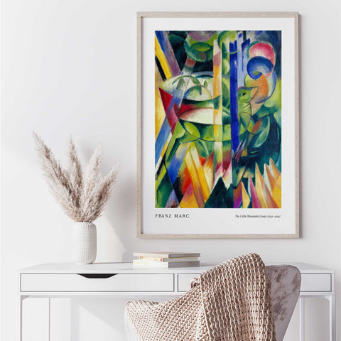 Expressionist animal art poster