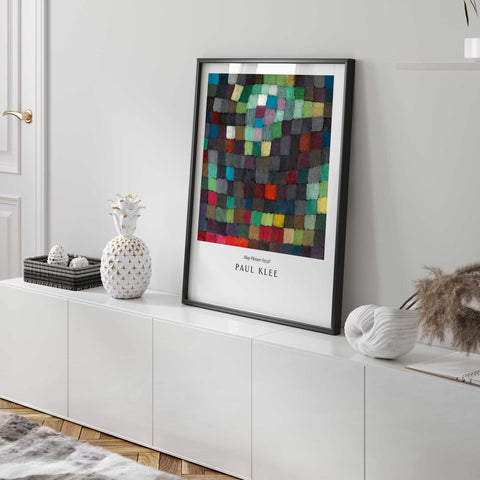 Expressionist color block painting