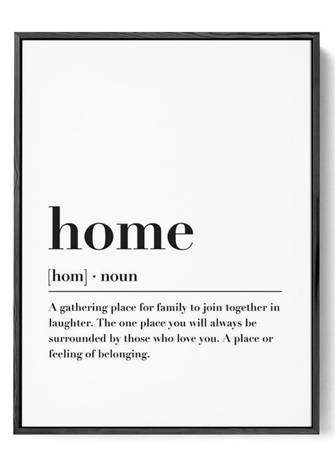 Sentimental Home Description Poster – Loving Wall Decor