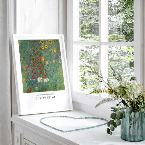 Farm Garden with Sunflowers 1907 print