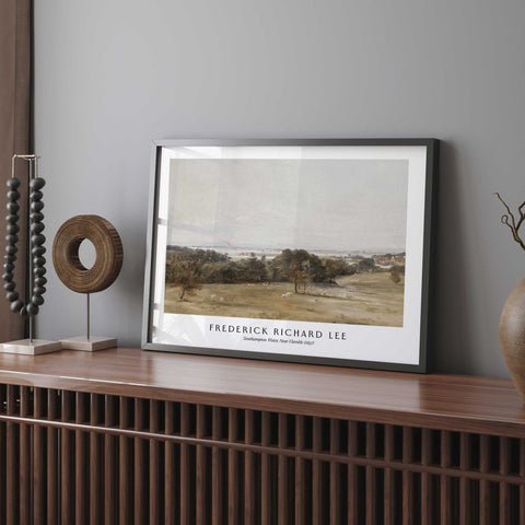 Farmhouse landscape wall decor with grazing sheep