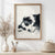 Fine art print of a sleeping dog in modern watercolor style
