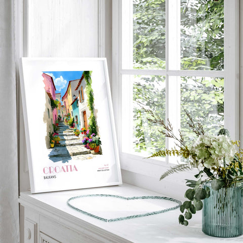 Floral alley wall decor
