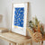 Floral art print Prague poster for bedroom and living room