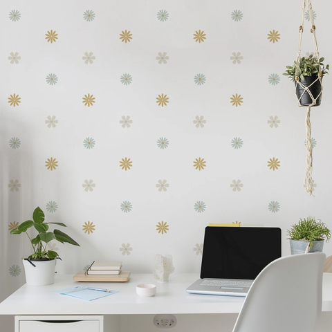 Floral stickers for kids room

