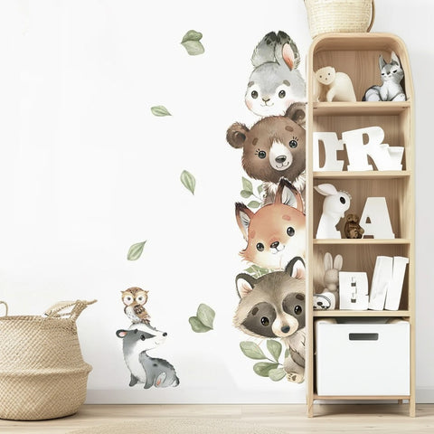 Forest animal wall stickers

