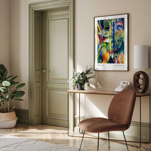 Franz Marc mountain goats print