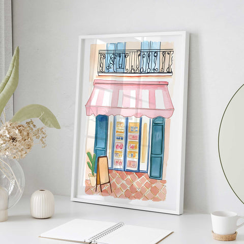 French Bakery Illustration – Kitchen or Café Decor