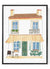 French Café Façade – Watercolor Home Decor