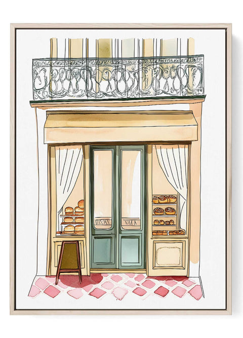 French Patisserie Art Print – European Street Scene Decor