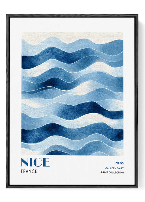 French Riviera wall art minimalist ocean decor