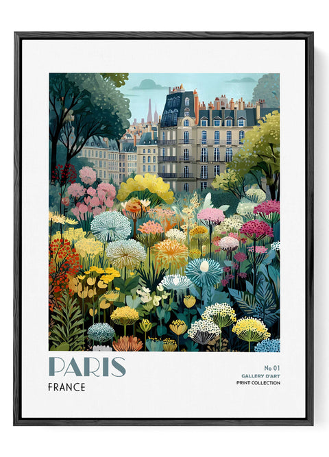 French architecture with gardens