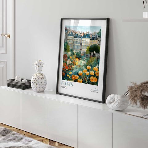French city garden wall decor