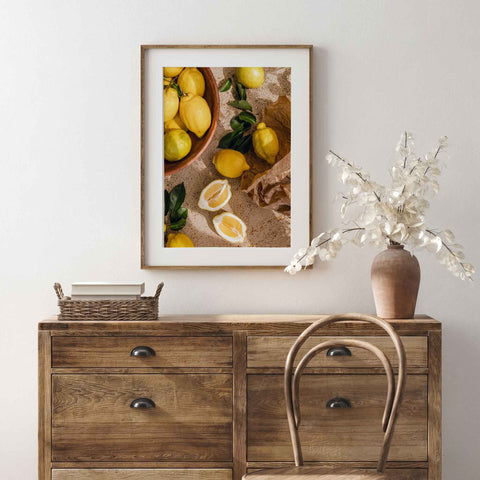 Fresh Lemon Still Life Print