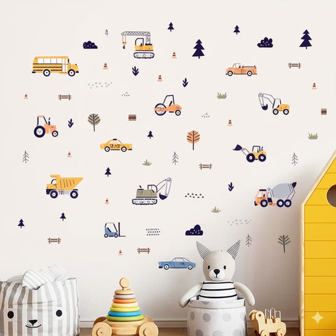 Fun truck and crane decals

