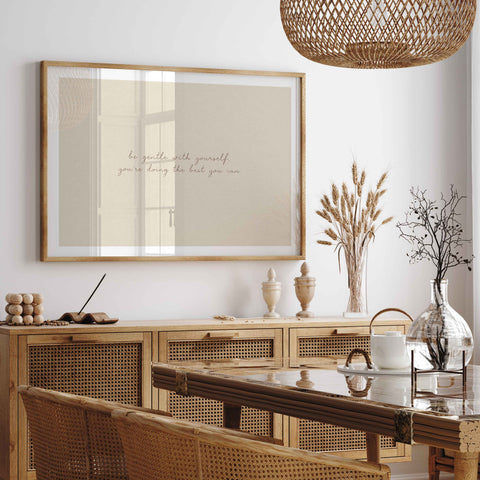 Gentle reminder minimalist wall art