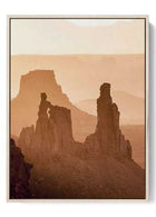 Majestic Canyon Silhouette - Warm Tones Desert Poster