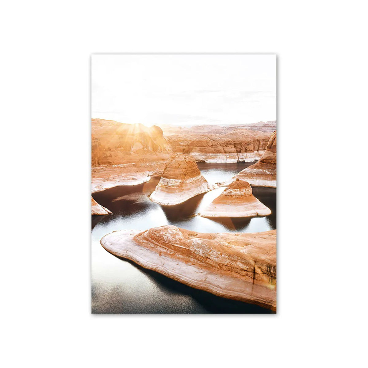 Canyon Lake Reflection Poster - Illuminate Your Walls with Oak Poster ...