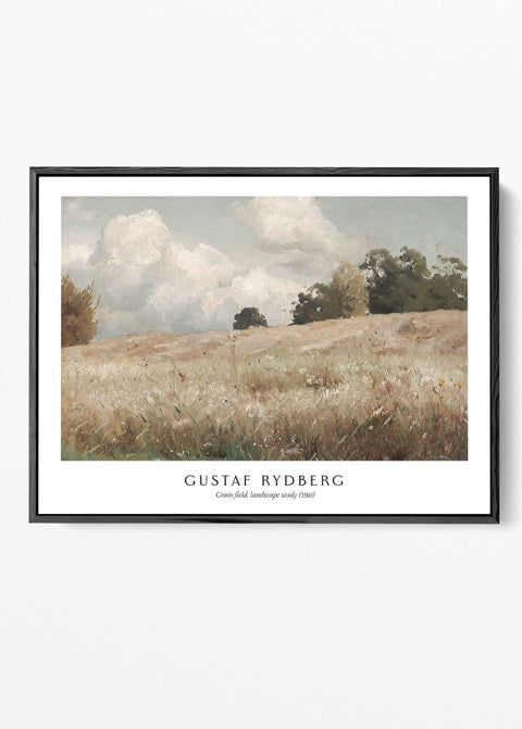Golden meadow print