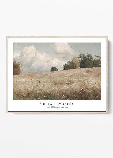 Grain field wall art