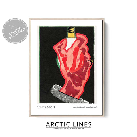 Graphic design wall art early 20th century style