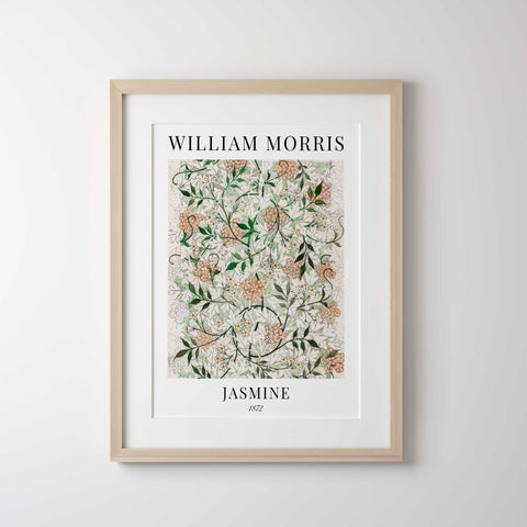 Green and peach botanical artwork