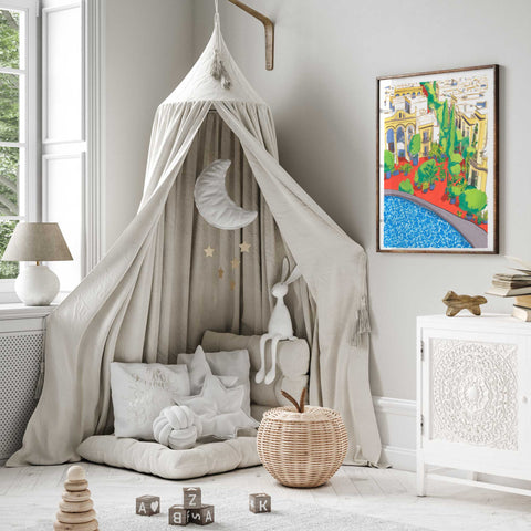 Handmade Garden Art – Rooftop Courtyard Poster
