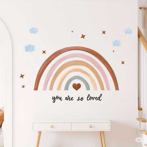 Heart star cloud decals


