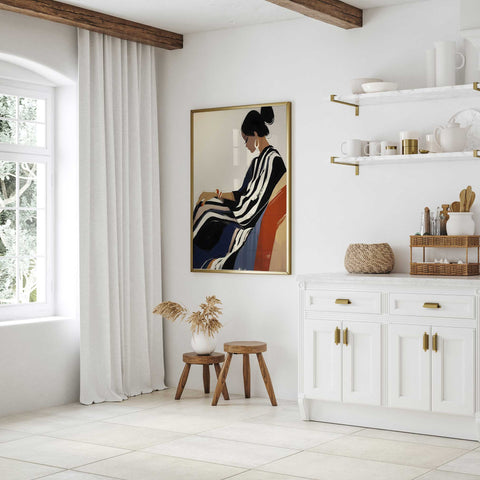 High-quality museum-grade fashion poster for modern home interiors.