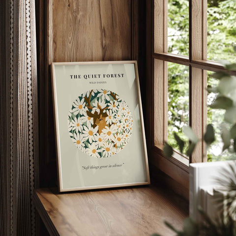 High-quality museum-grade print of The Quiet Forest botanical art.