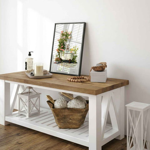 High-quality museum-grade print of a floral bathtub in a soft, painterly style.
