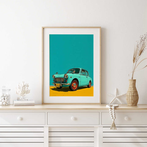 High-quality museum-grade print of a hand-painted olive branch.