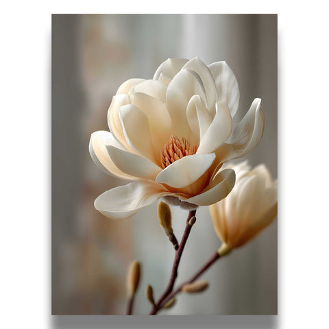 High-quality museum-grade print of a hand-painted red poppy bouquet.