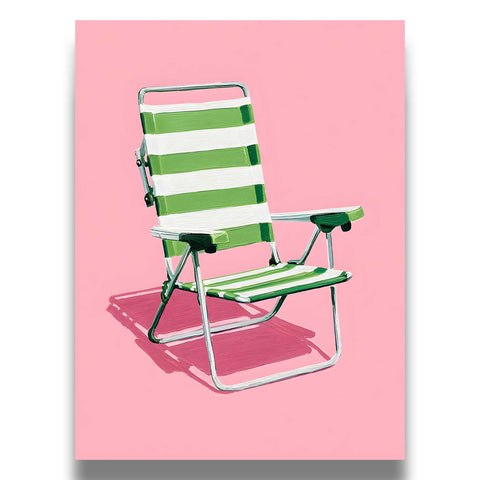 High-quality museum-grade print of a minimalist tropical shoreline scene.
