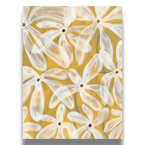High-quality museum-grade print of abstract flowers in a modern style.
