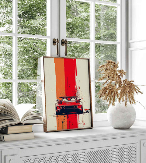 High performance Porsche wall art for professional studio or garage