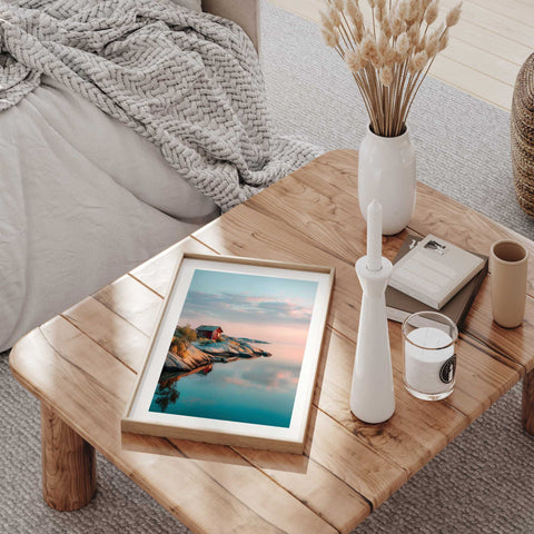 High resolution Nordic sunset landscape print from Lily and Emily Fine Art
