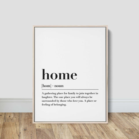 Inspirational Home Meaning Artwork – Simple Elegance"