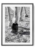 Horse Hoof Black and White Print – Minimalist Equestrian Photography