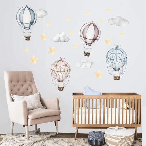 Hot Air Balloon Wall Decals