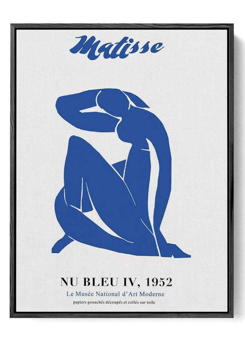 1952 Matisse Silhouette - 'Nu Bleu IV' Canvas Art