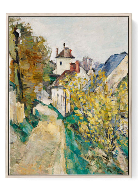 Impressionist Wall Art showing a vibrant Cézanne inspired village landscape