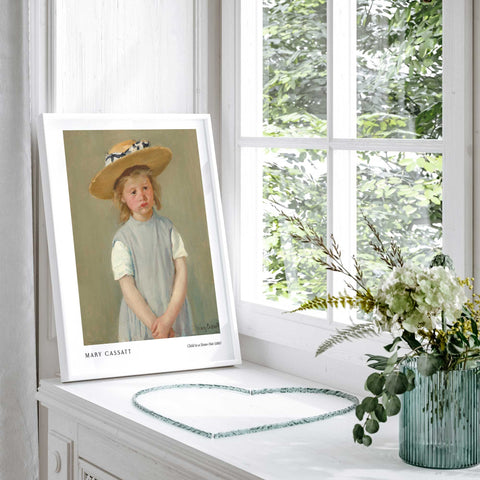 Impressionist child painting cassatt print