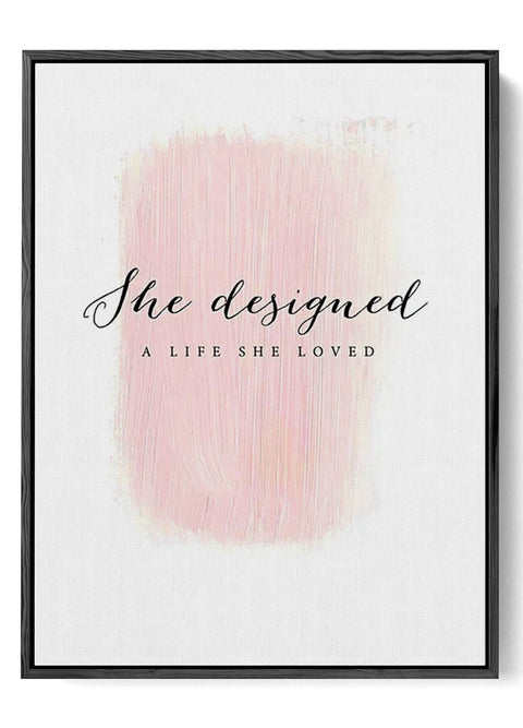 nspirational Pink Art Print Poster