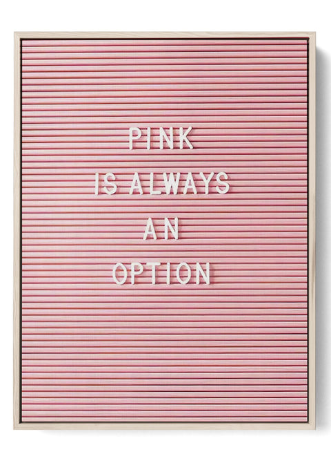 Inspirational Pink Quote Poster Art