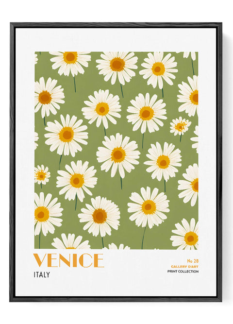 Italian floral artwork Venice botanical wall decor
