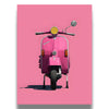 Vespa Wall Art Print - Pink Vespa Scooter on Pink Background