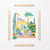 Mediterranean Patio with Garden Chairs – Italian Watercolor Print
